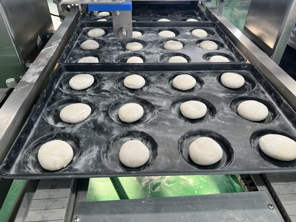 Automatic Burger & Hot Dog Bun Production Line — application in use