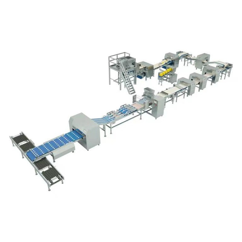 multi head pastry pancake forming line
