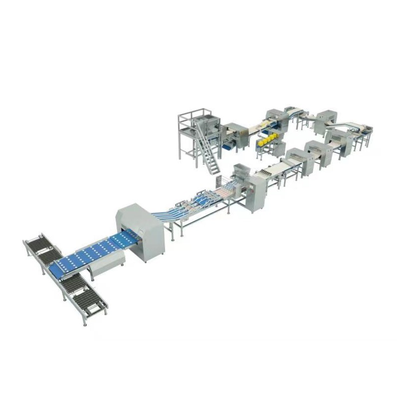 Multi-head Pastry Pancake Forming Line